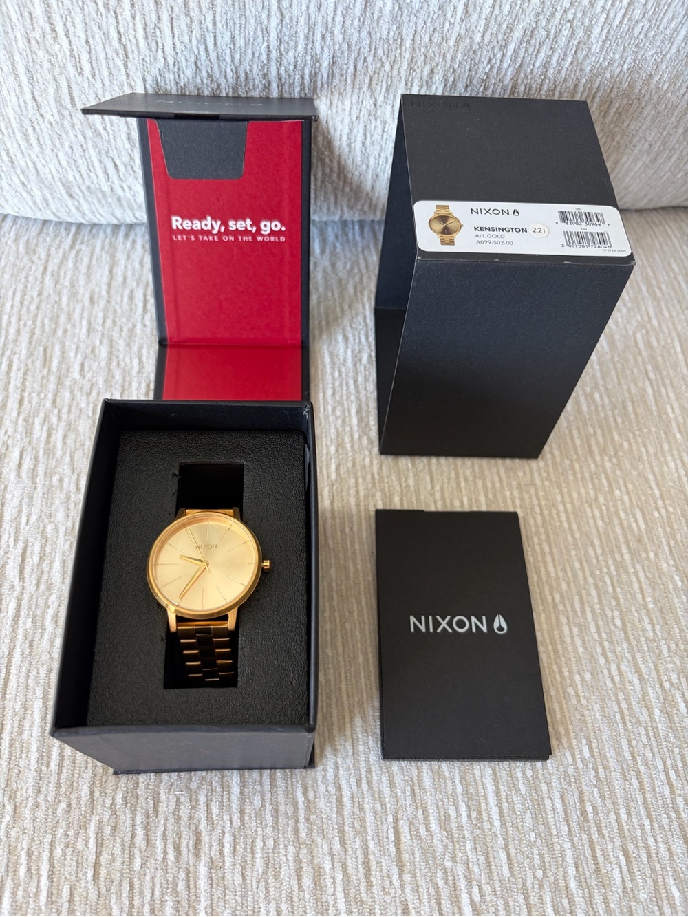 Nixon Kensington “Movin’ Out” Gold Women’s Watch - All-Gold Finish